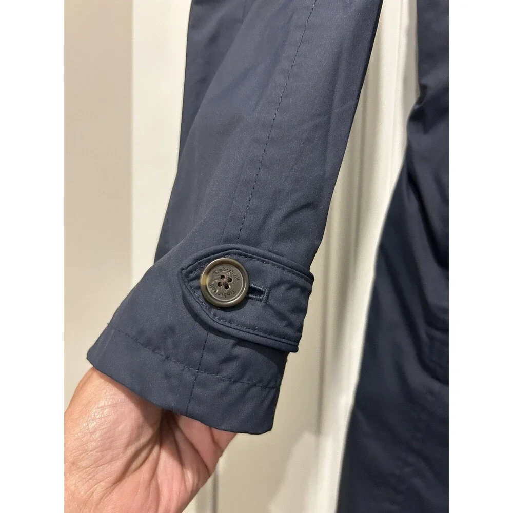Timberland Women HyVent Waterproof 2 in 1 Trench Coat Blue Small Quilted Liner